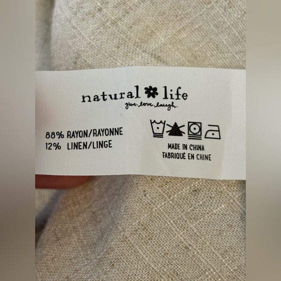 Natural Life NWT Women’s Avery Jump Suit Wide Leg Size XL Boho Cottage prairie - Picture 9 of 9